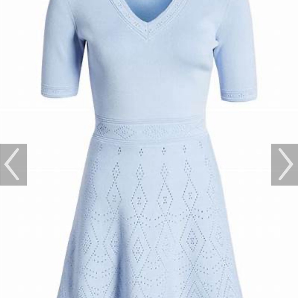 Light Blue Knit Dress
